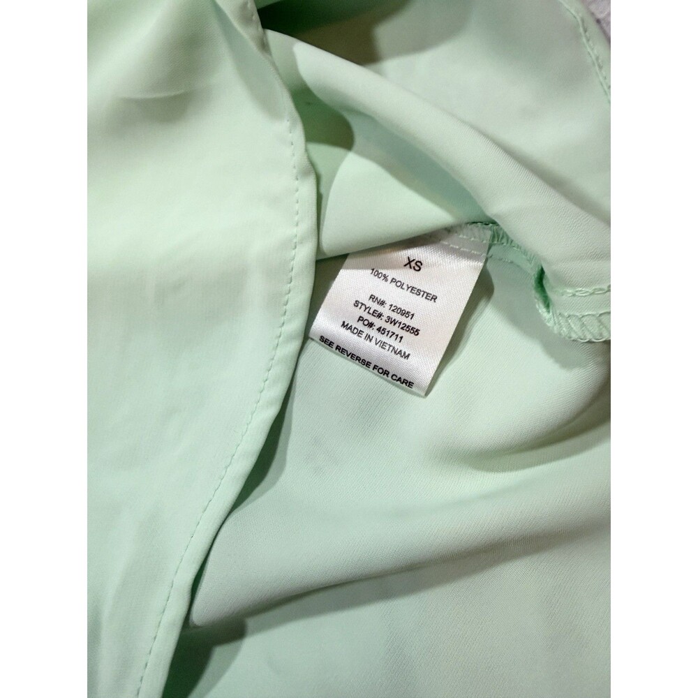Olive & Oak Mint Green Short Sleeve Blouse X-Small NWT - Picture 4 of 8